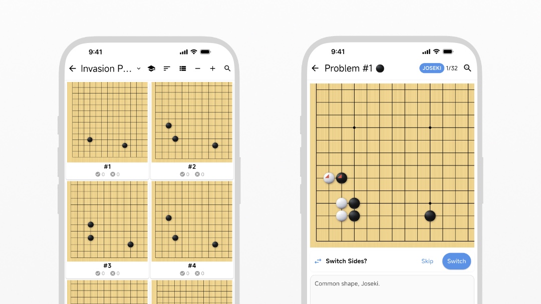 Invasion Patterns in Joseki Mode